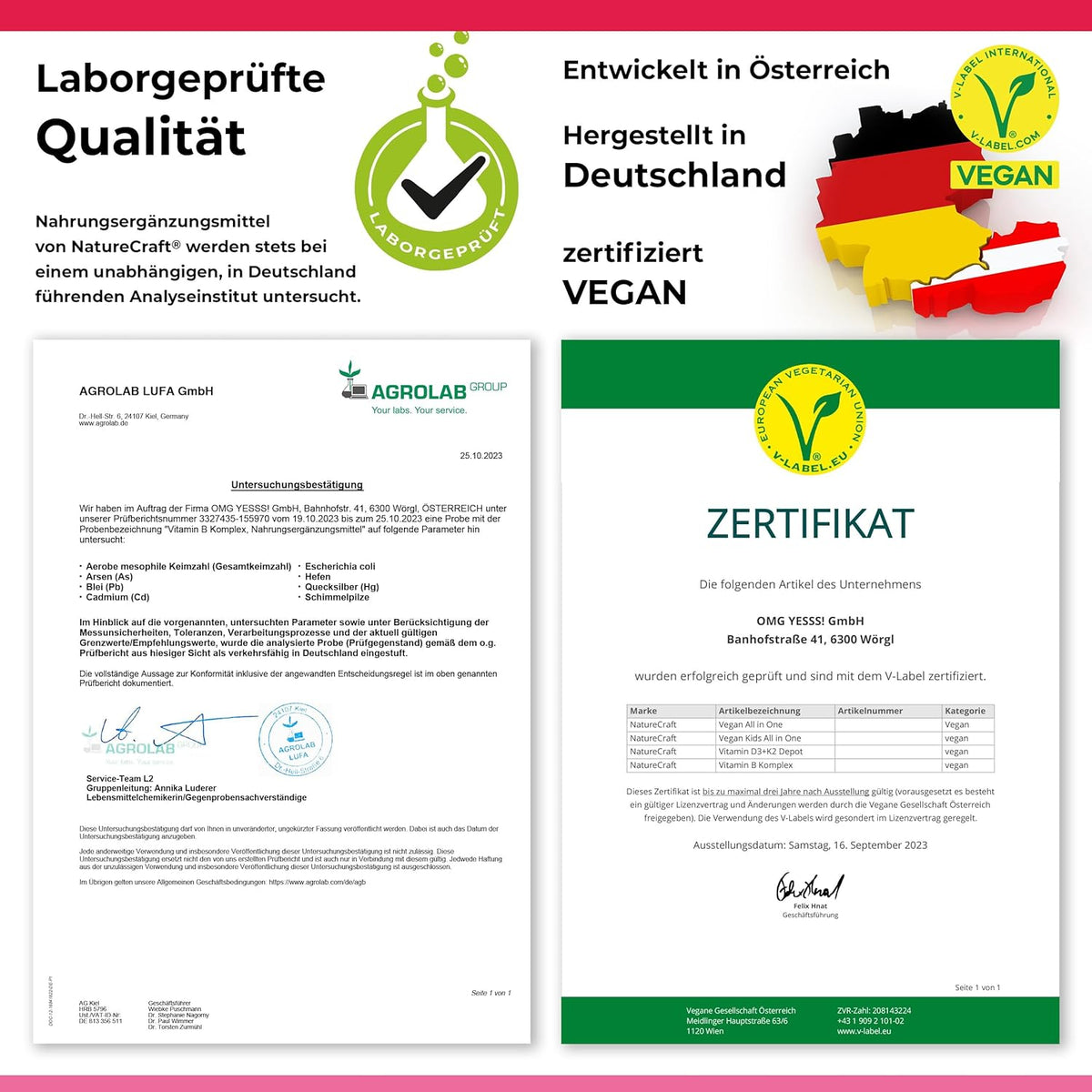 Vitamin B-Komplex - B1 + B2 + B3 + B5 + B6 + B7 + B9 + B12 fuer Erwachsene, vegan, hochdosiert - 180 Kapseln (6 Monats-Vorrat)